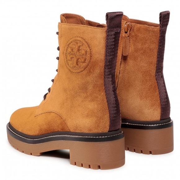 Combat boots Tory Burch. This earth-tone, all-suede size 8.5 would fit 9 - Picture 7 of 8